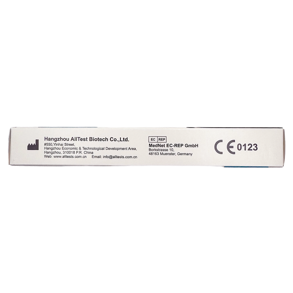 Product packaging with branding and certification logos on a white background