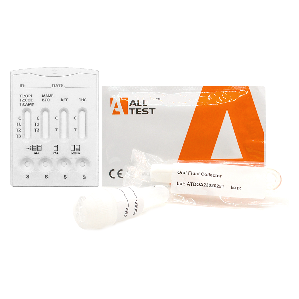 7 Panel saliva drug testing kit for 7 drugs including ketamine, cannabis, and cocaine