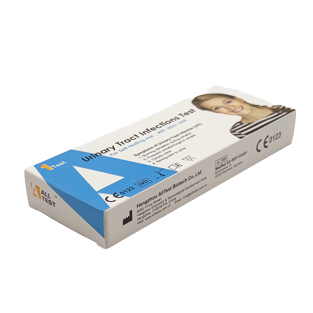 Box of All Test Urinary Tract Infections Test on a white background