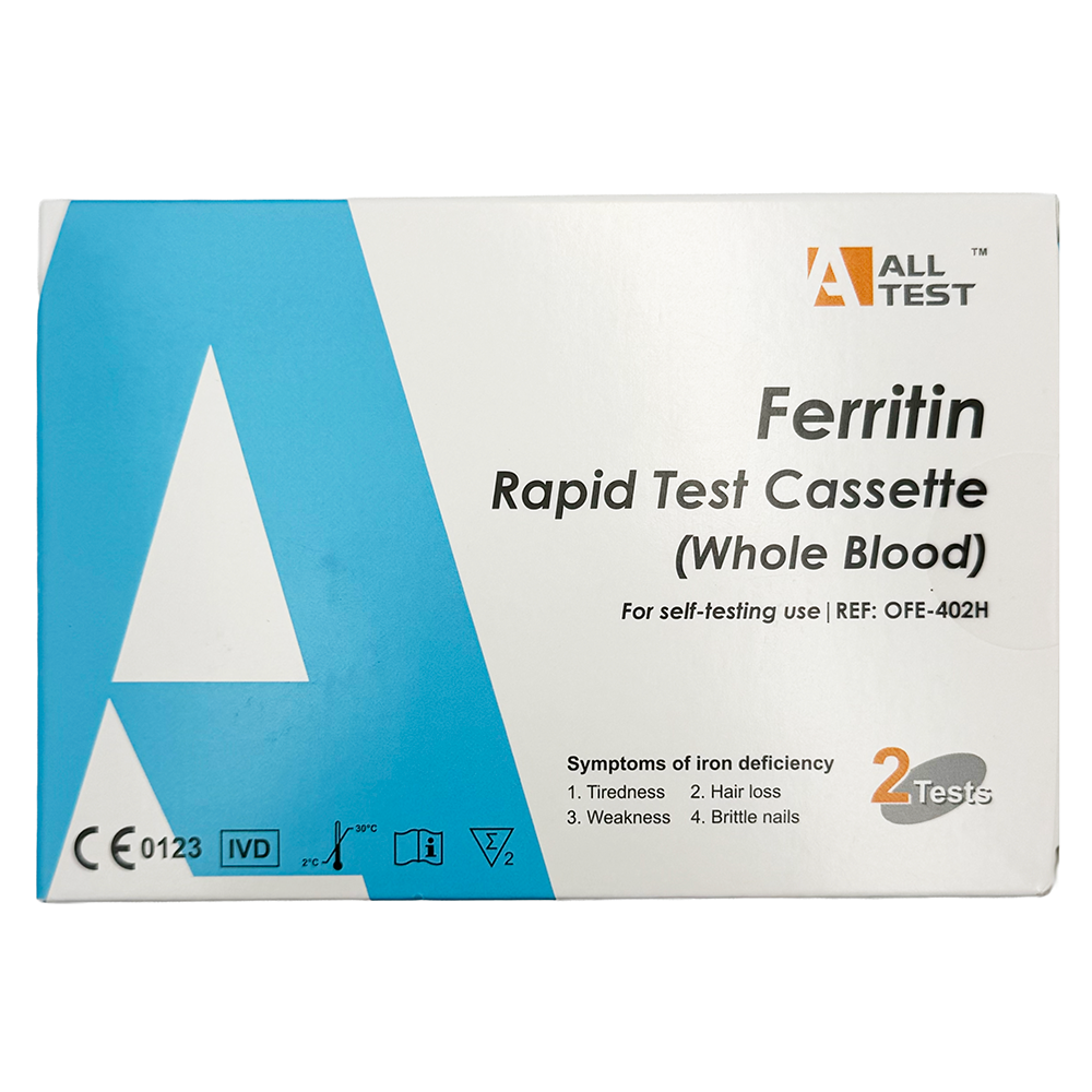 ALLTEST Home Ferritin Test Kits Blood Tests (2 Tests)