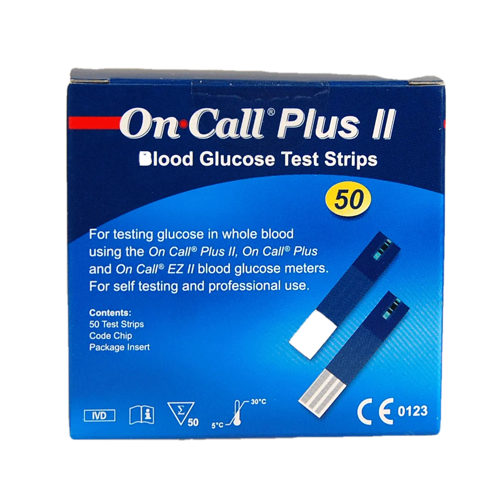 Wholesale On Call Plus II 50 blood glucose test strips