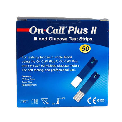 Wholesale On Call Plus II 50 blood glucose test strips