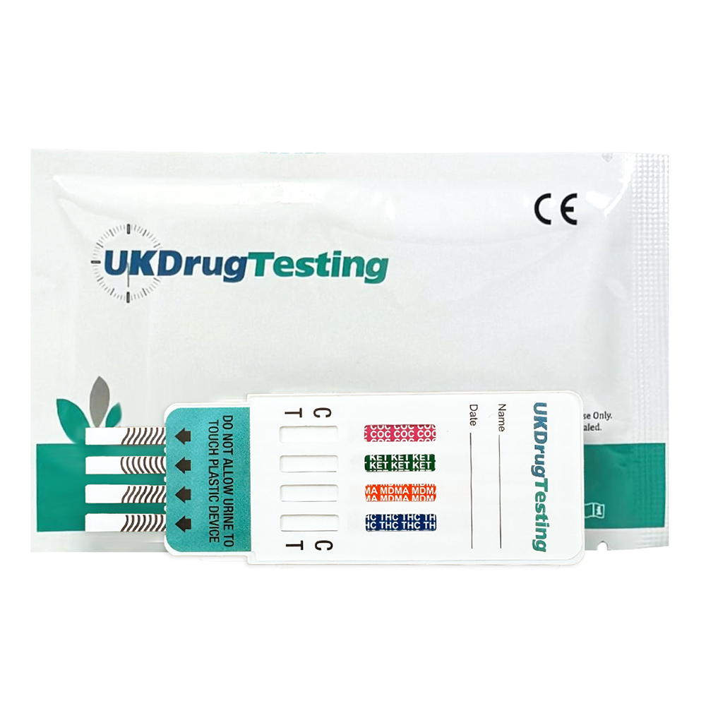 UKDrugTesting 4 Panel Urine Drug Testing Kit