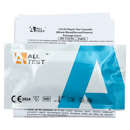 All Test CA125 Rapid Test Cassette and instructions