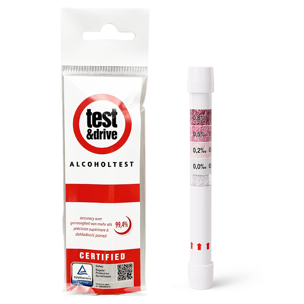 Test and drive alcohol breathalyser test kit