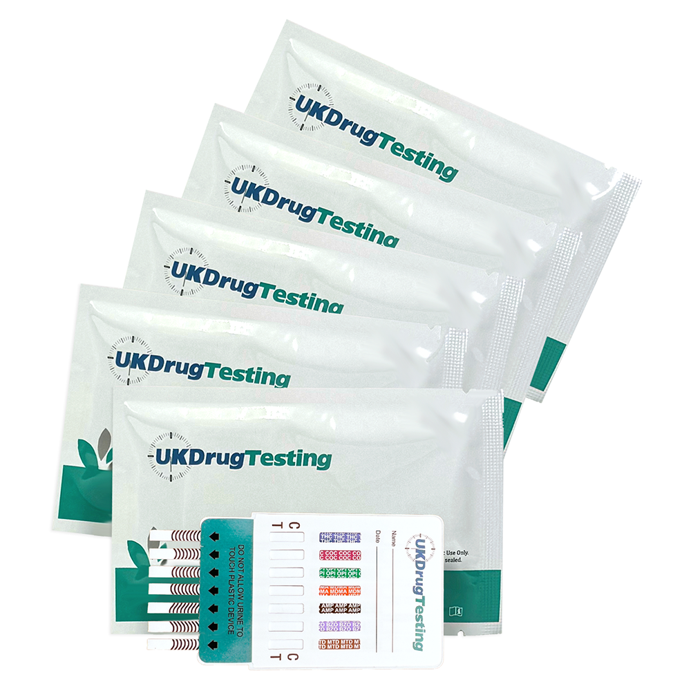 UKDrugTesting 7 Panel Urine Drug Testing Kit (5 Drug Test Kits)