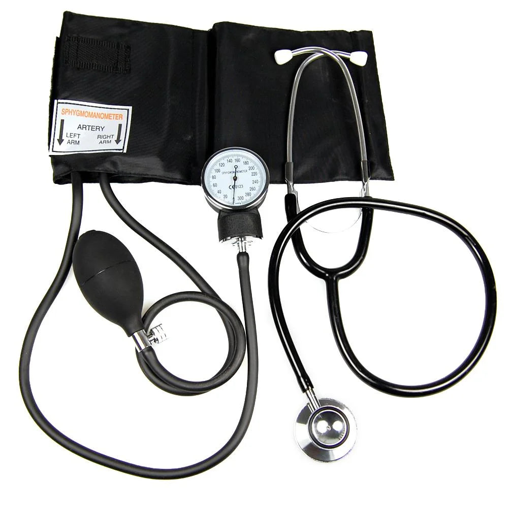 Aneroid Sphygmomanometer and Stethoscope set in cartons of 50